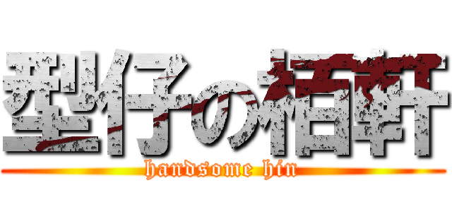 型仔の栢軒 (handsome hin)