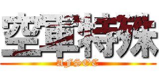 空軍特殊 (AFSOC)