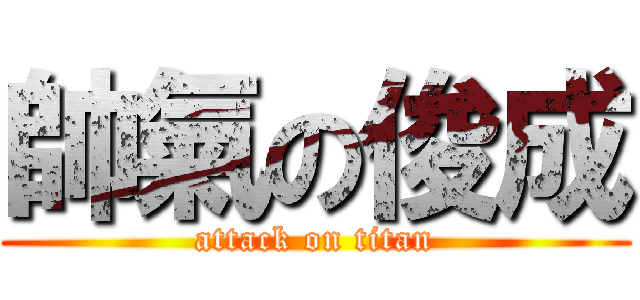 帥氣の俊成 (attack on titan)