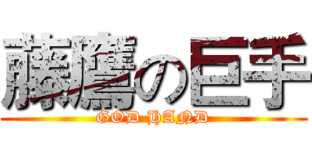 藤鷹の巨手 (GOD HAND)