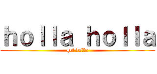 ｈｏｌｌａ ｈｏｌｌａ (get dolla)