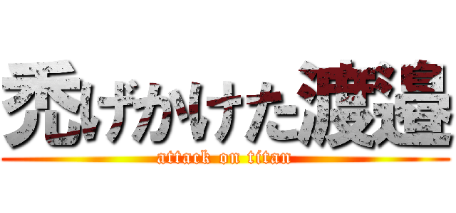 禿げかけた渡邉 (attack on titan)