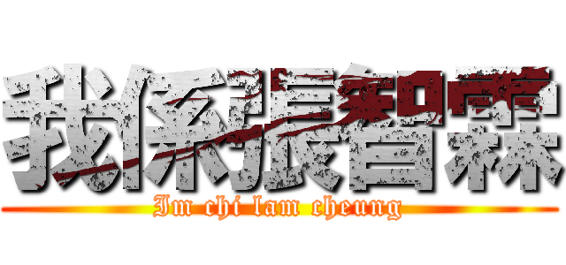 我係張智霖 (Im chi lam cheung)
