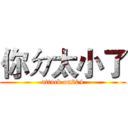 你ㄉ太小了 (attack on204)