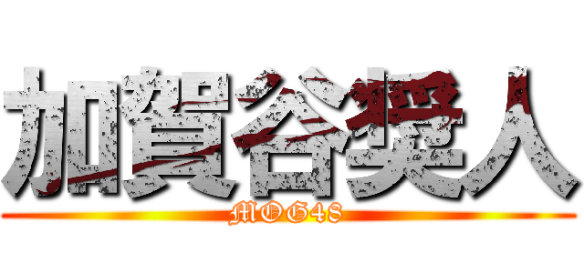 加賀谷奨人 (MOG48)
