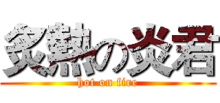 炙熱の炎君 (hot on fire)