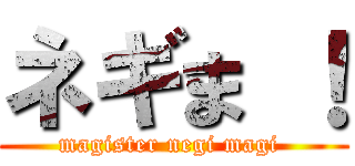 ネギま ！ (magister negi magi )
