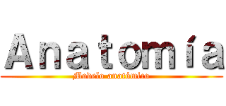 Ａｎａｔｏｍíａ (Modelo anatómico)