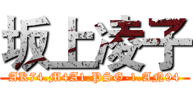 坂上凌子 (AK74.M4A1.PSG-1.AN94)