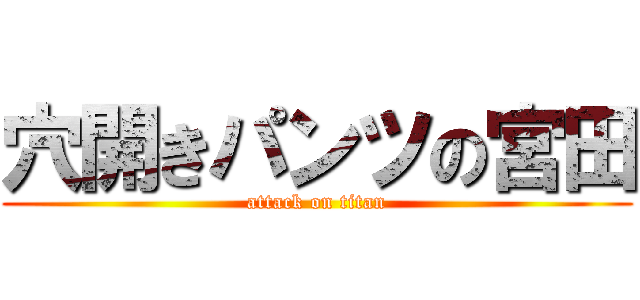 穴開きパンツの宮田 (attack on titan)