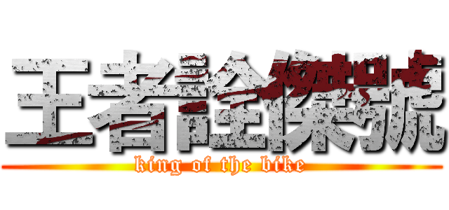 王者詮傑號 (king of the bike)