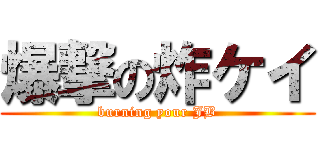 爆撃の炸ケイ (burning your JB)