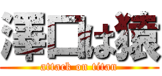 澤口は猿 (attack on titan)