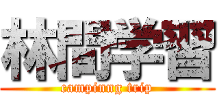 林間学習 (campinng trip)