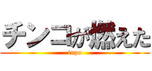 チンコが燃えた (inpo)