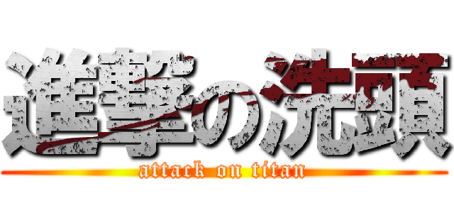 進撃の洗頭 (attack on titan)