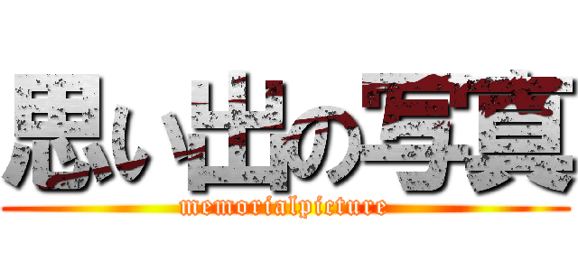 思い出の写真 (memorialpicture)