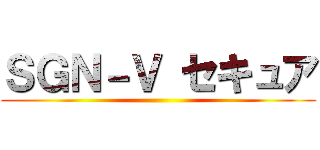 ＳＧＮ－Ｖ セキュア ()