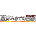 夏休みまでの目標 (attack on titan)