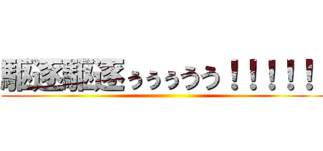 駆逐駆逐ぅぅぅうう！！！！！！ ()