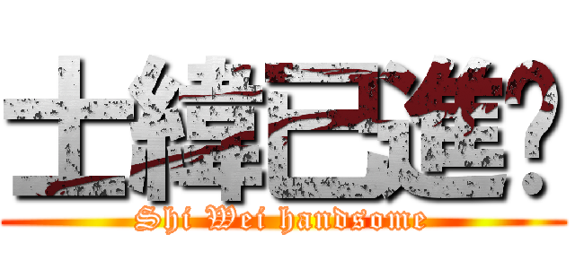 士緯已進擊 (Shi Wei handsome)