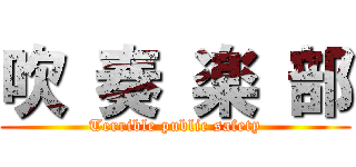 吹 奏 楽 部 (Terrible public safety)
