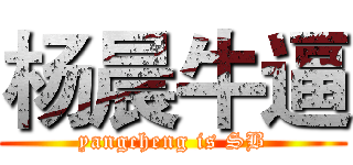 杨晨牛逼 (yangcheng is SB)