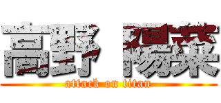 高野 陽菜 (attack on titan)