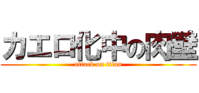 カエロ化中の肉壁 (attack on titan)