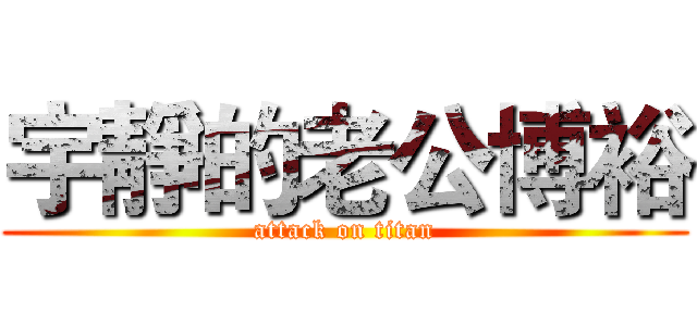 宇靜的老公博裕 (attack on titan)