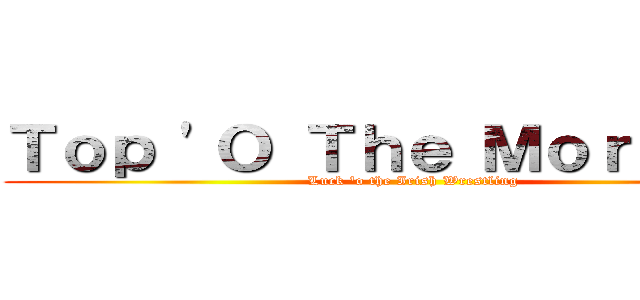Ｔｏｐ 'Ｏ Ｔｈｅ Ｍｏｒｎｉｎ'！ (Luck 'o the Irish Wrestling)