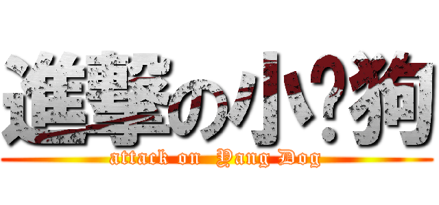 進撃の小杨狗 (attack on  Yang Dog)