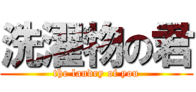 洗濯物の君 (the landry of you)