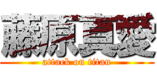 藤原真愛 (attack on titan)