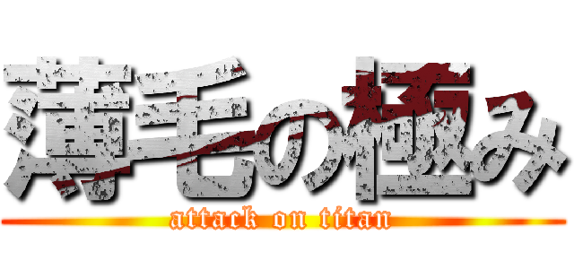 薄毛の極み (attack on titan)