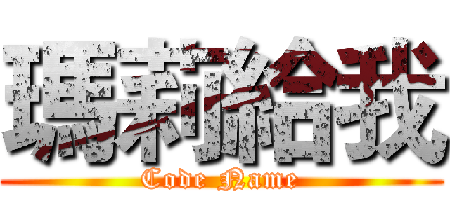 瑪莉給我 (Code Name)
