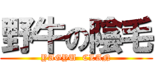 野牛の陰毛 (YAGYU  CLAN)