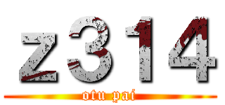 ｚ３１４ (otu pai)