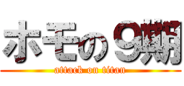 ホモの９期 (attack on titan)