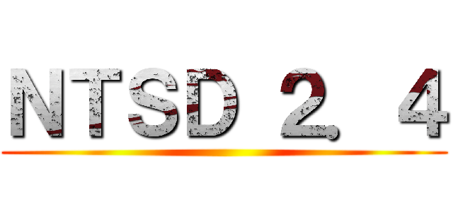 ＮＴＳＤ ２．４ ()