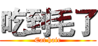 吃到毛了 (Eat hair)