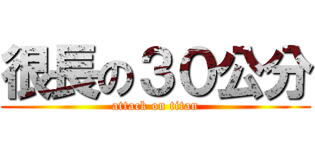 很長の３０公分 (attack on titan)