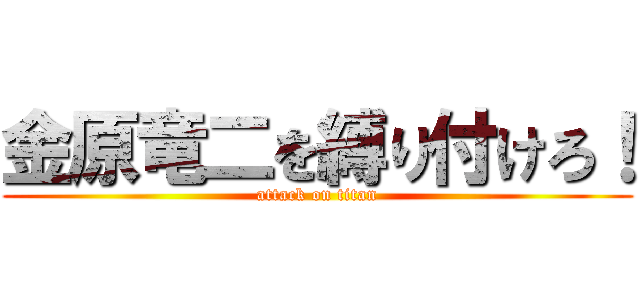 金原竜二を縛り付けろ！ (attack on titan)