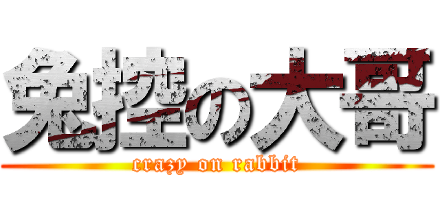 兔控の大哥 (crazy on rabbit)
