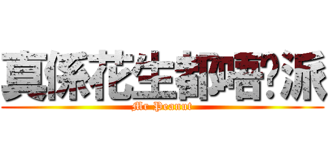 真係花生都唔夠派 (Mr Peanut)