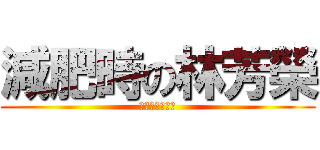 減肥時の林芳榮 (瘦不下來ㄉ噩夢)