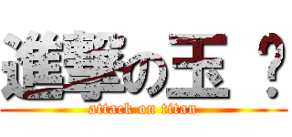 進撃の玉 婷 (attack on titan)