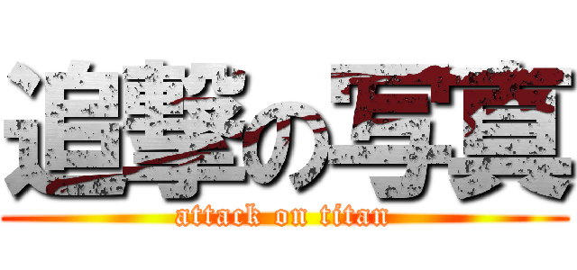 追撃の写真 (attack on titan)