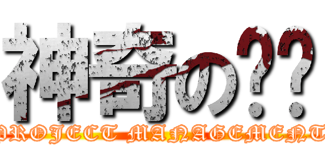 神奇の专业 (PROJECT MANAGEMENT)