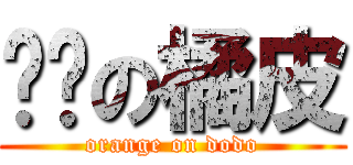 嘟嘟の橘皮 (orange on dodo)